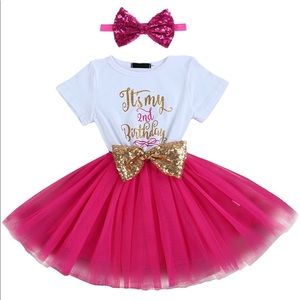 Pink 2nd Birthday Dress